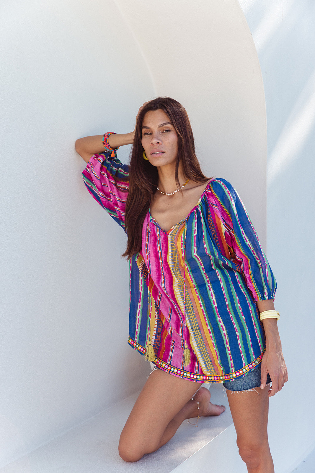 Sydney Top - Calypso Stripe