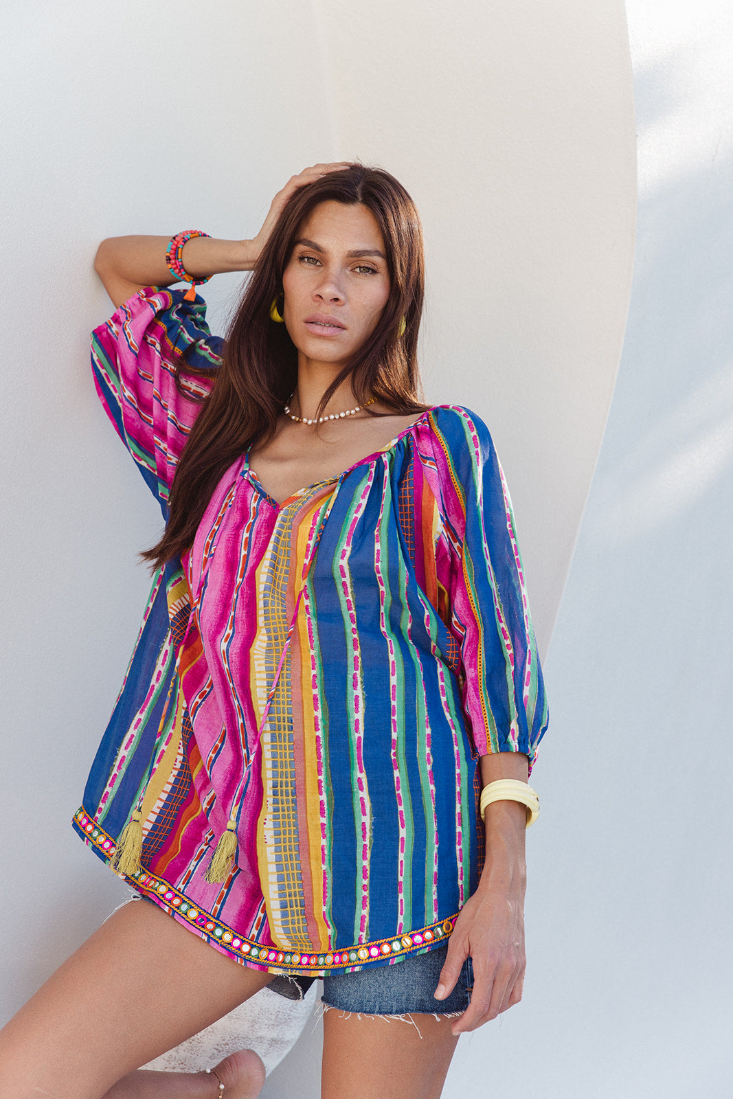 Sydney Top - Calypso Stripe
