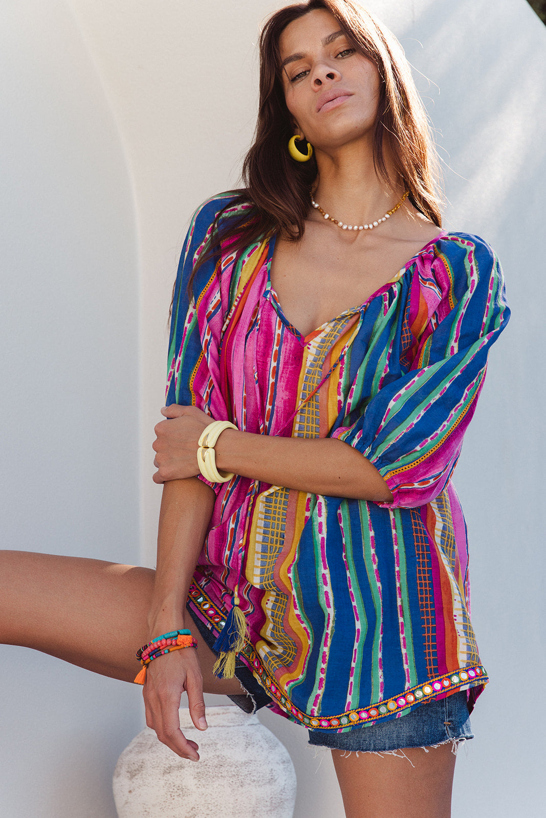 Sydney Top - Calypso Stripe