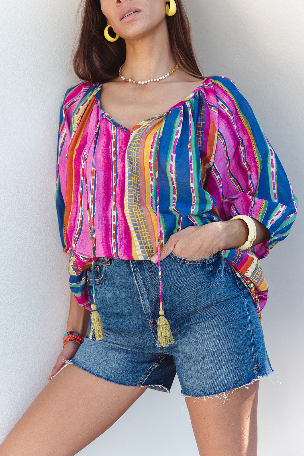 Sydney Top - Calypso Stripe