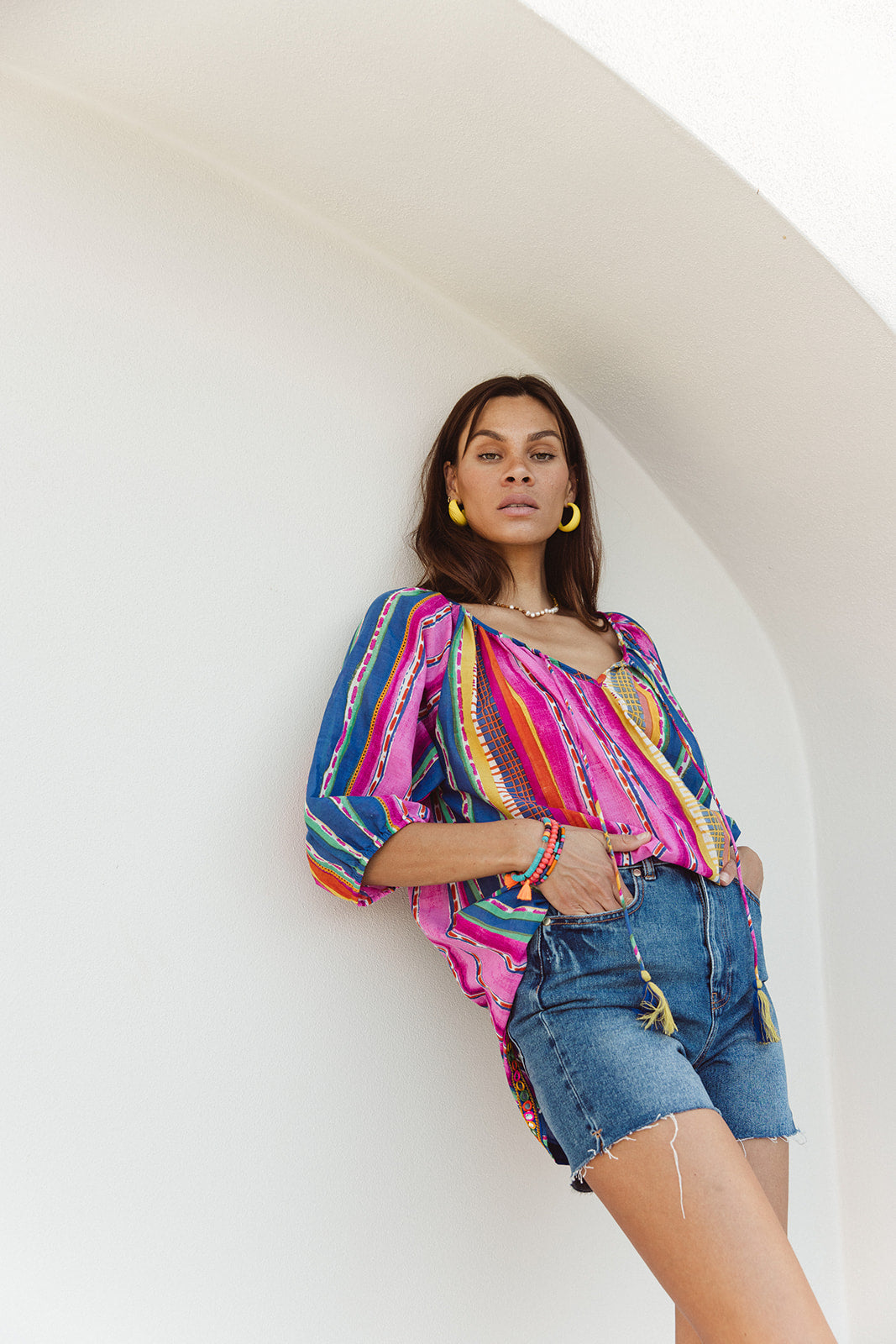 Sydney Top - Calypso Stripe