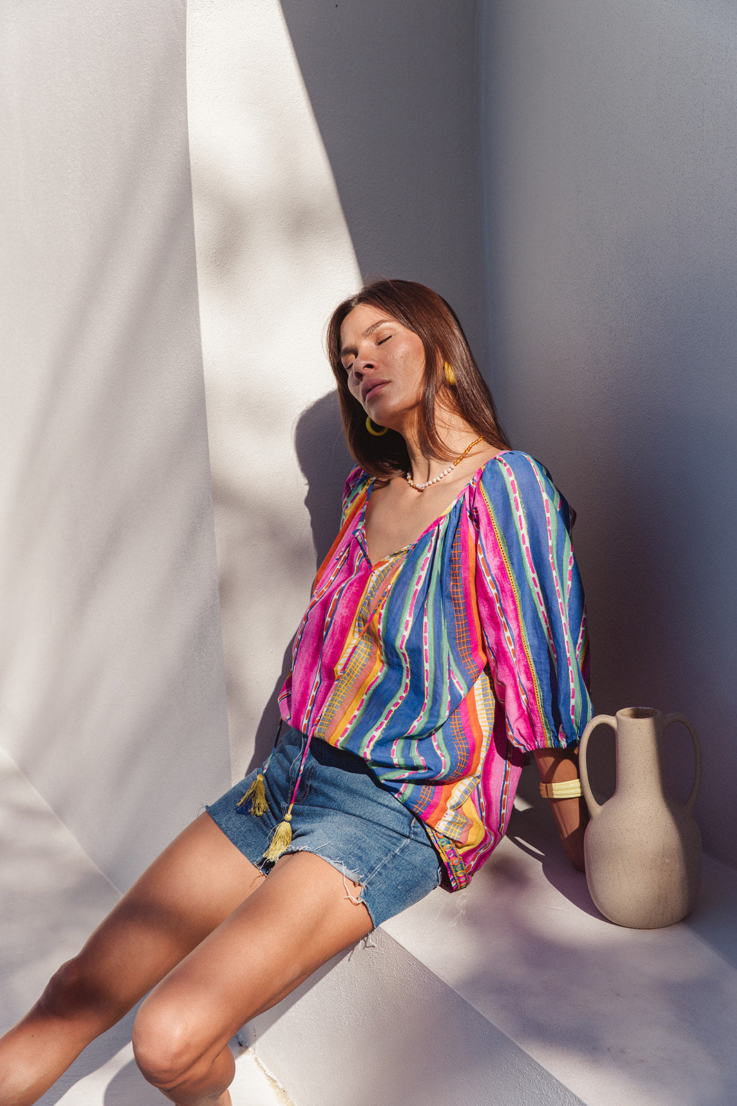 Sydney Top - Calypso Stripe