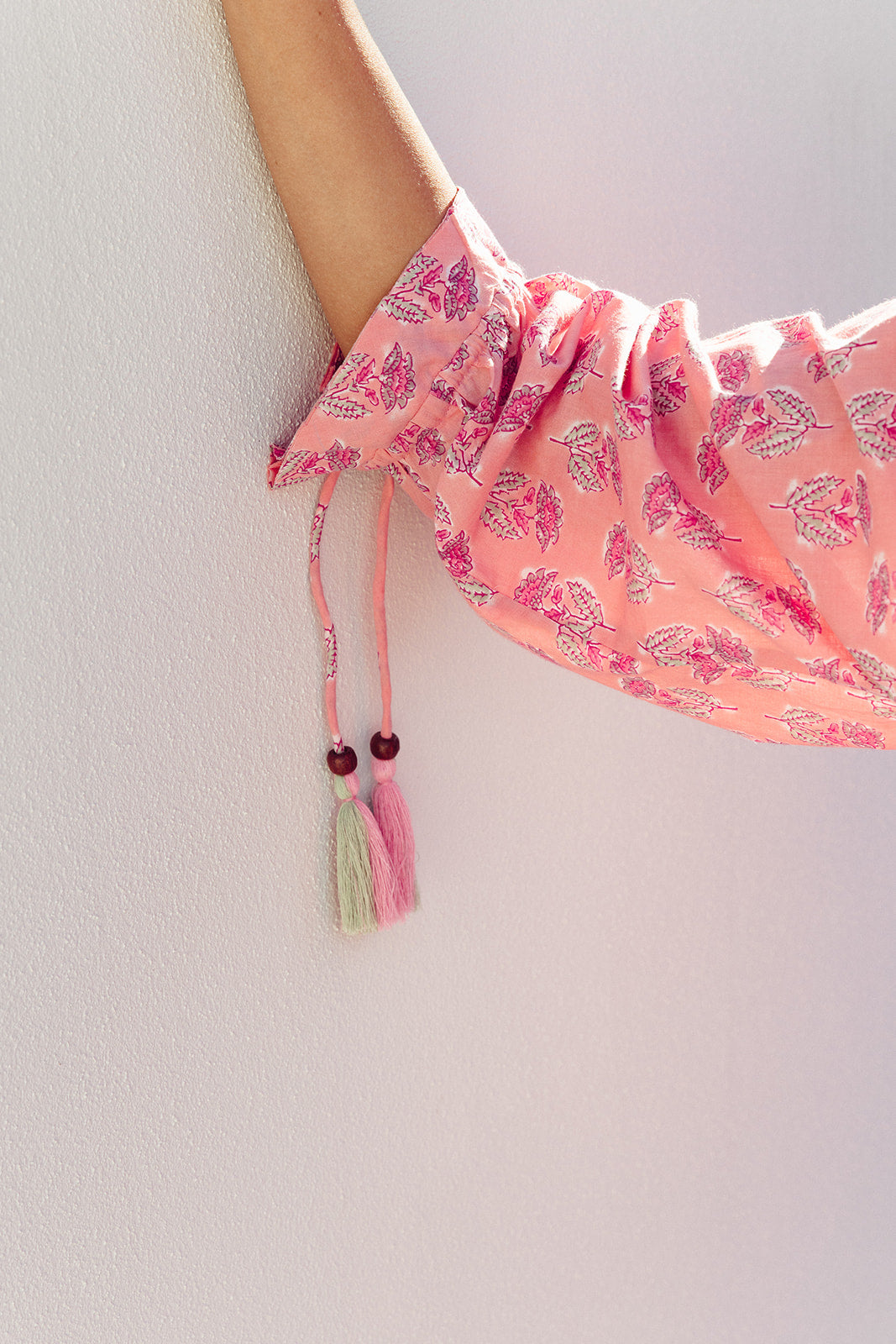 Santorini Top - Summer Rose Print