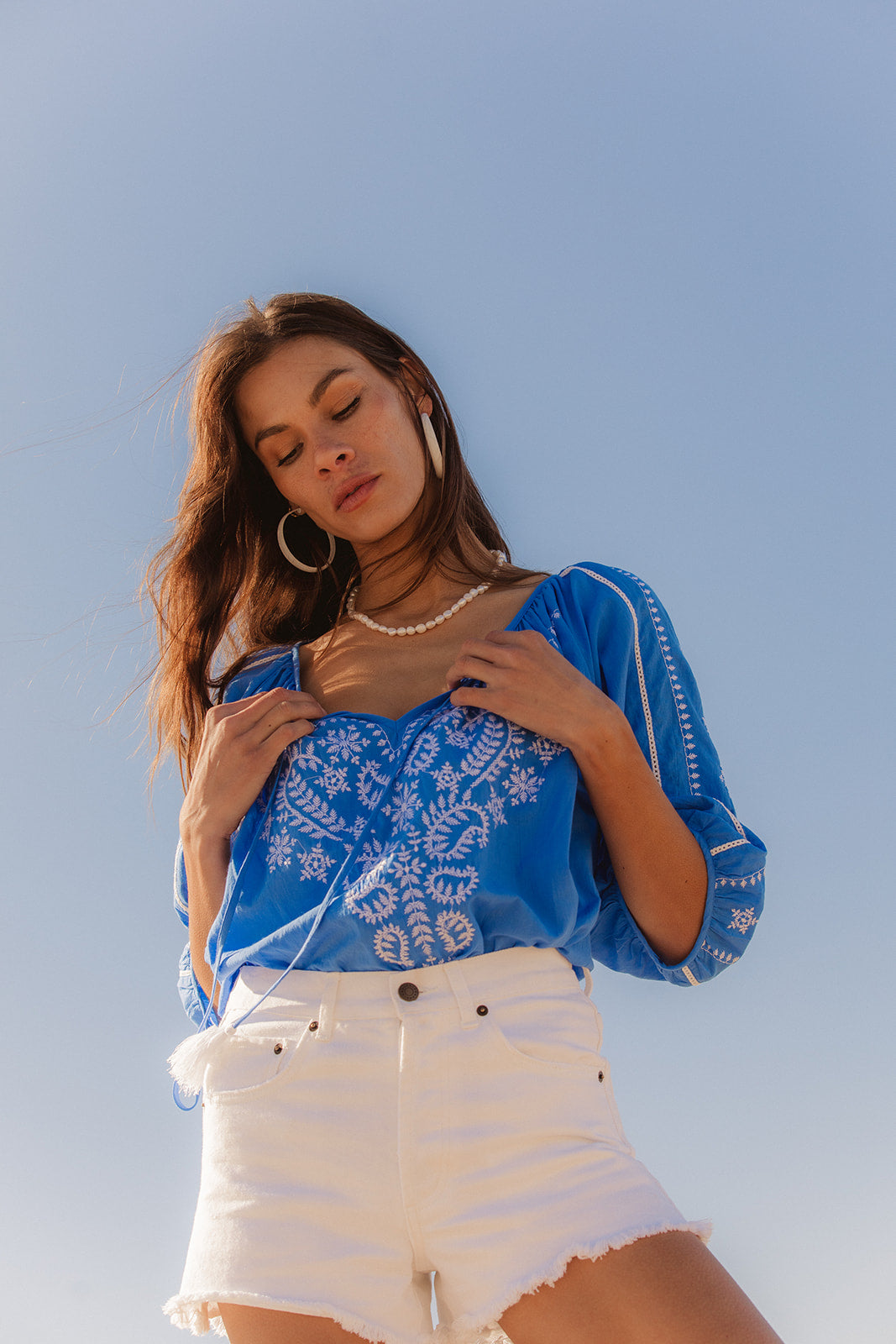 Sydney Top - Cornflower Blue