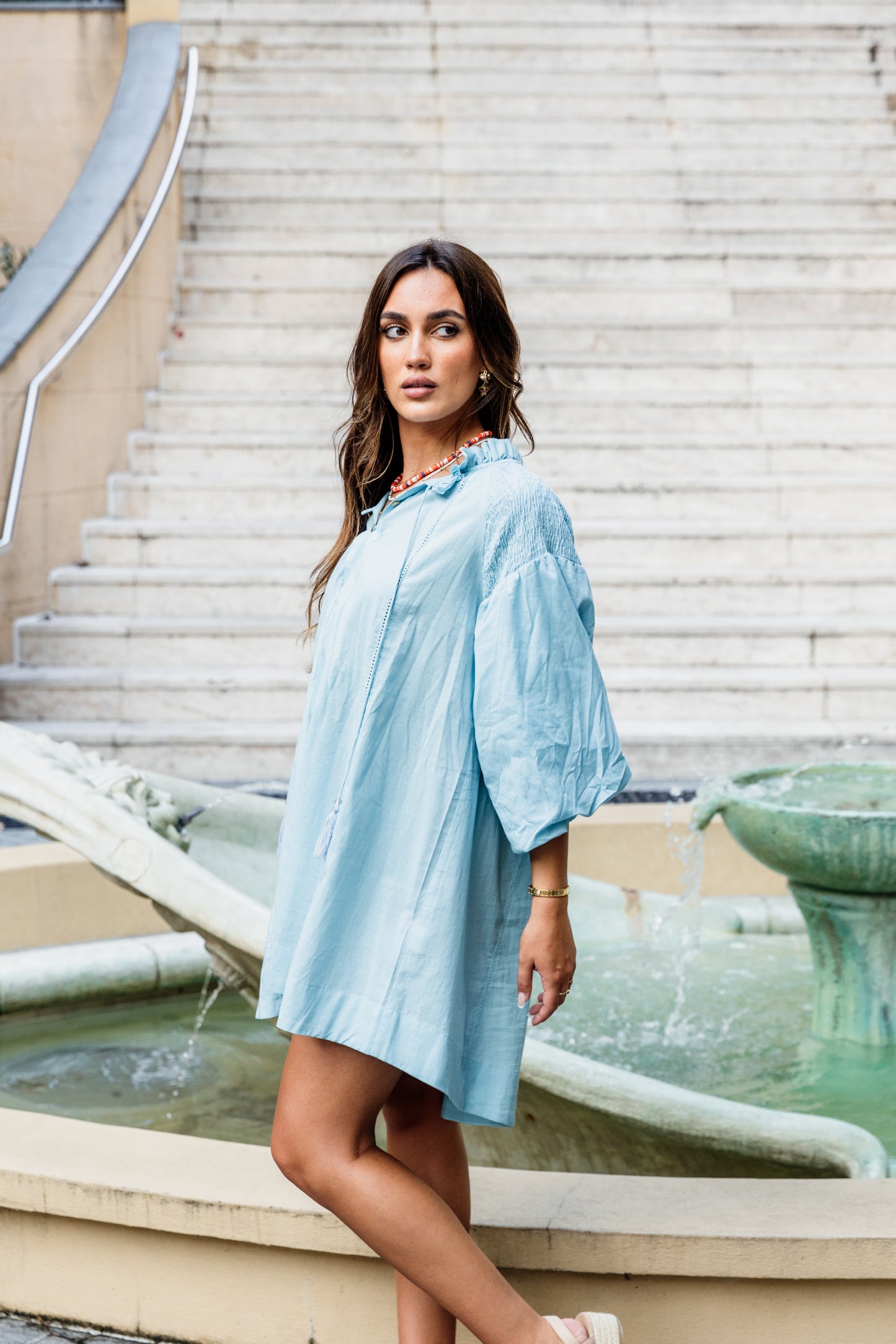 Kula Dress - Sky Blue