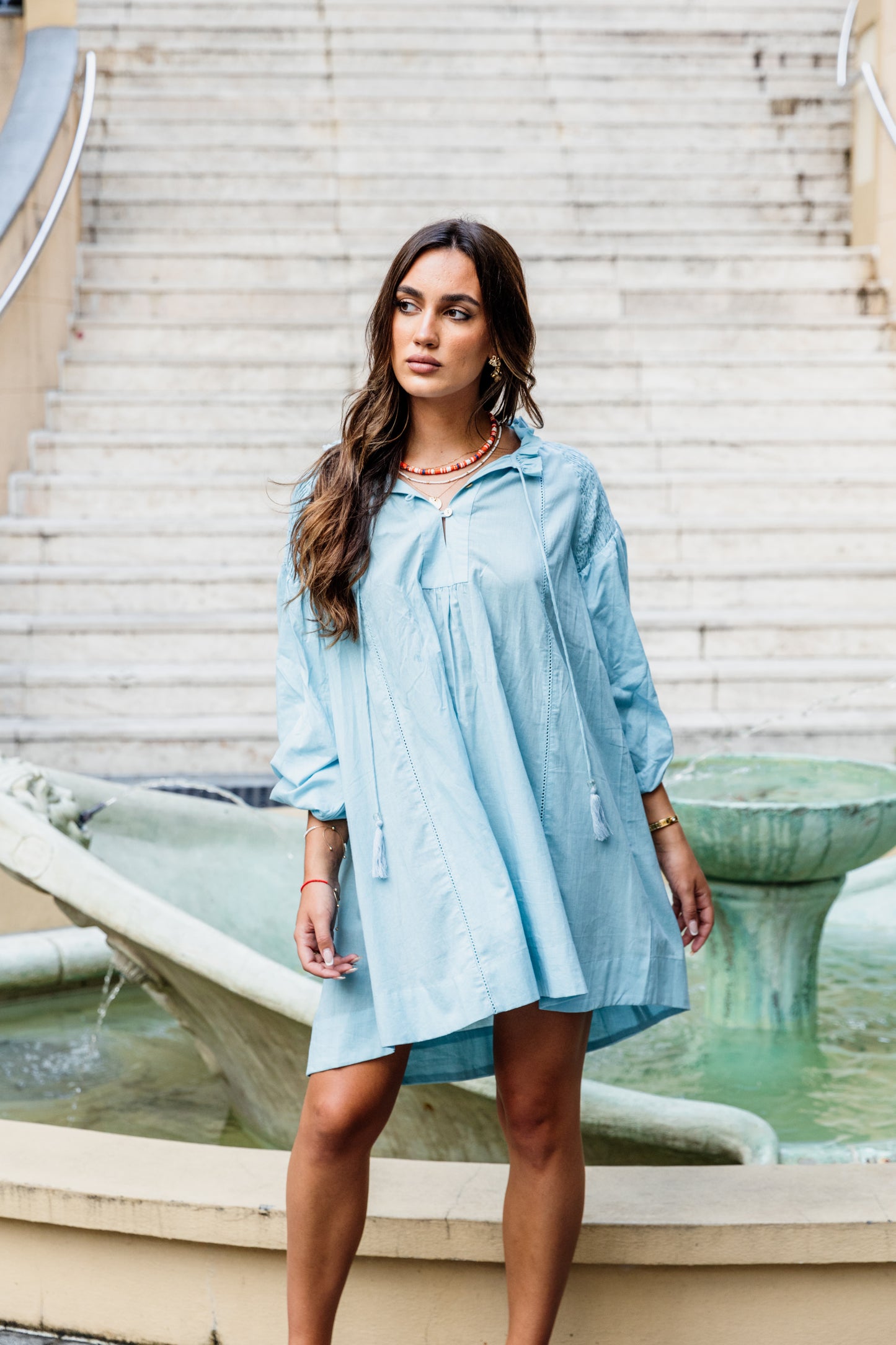Kula Dress - Sky Blue