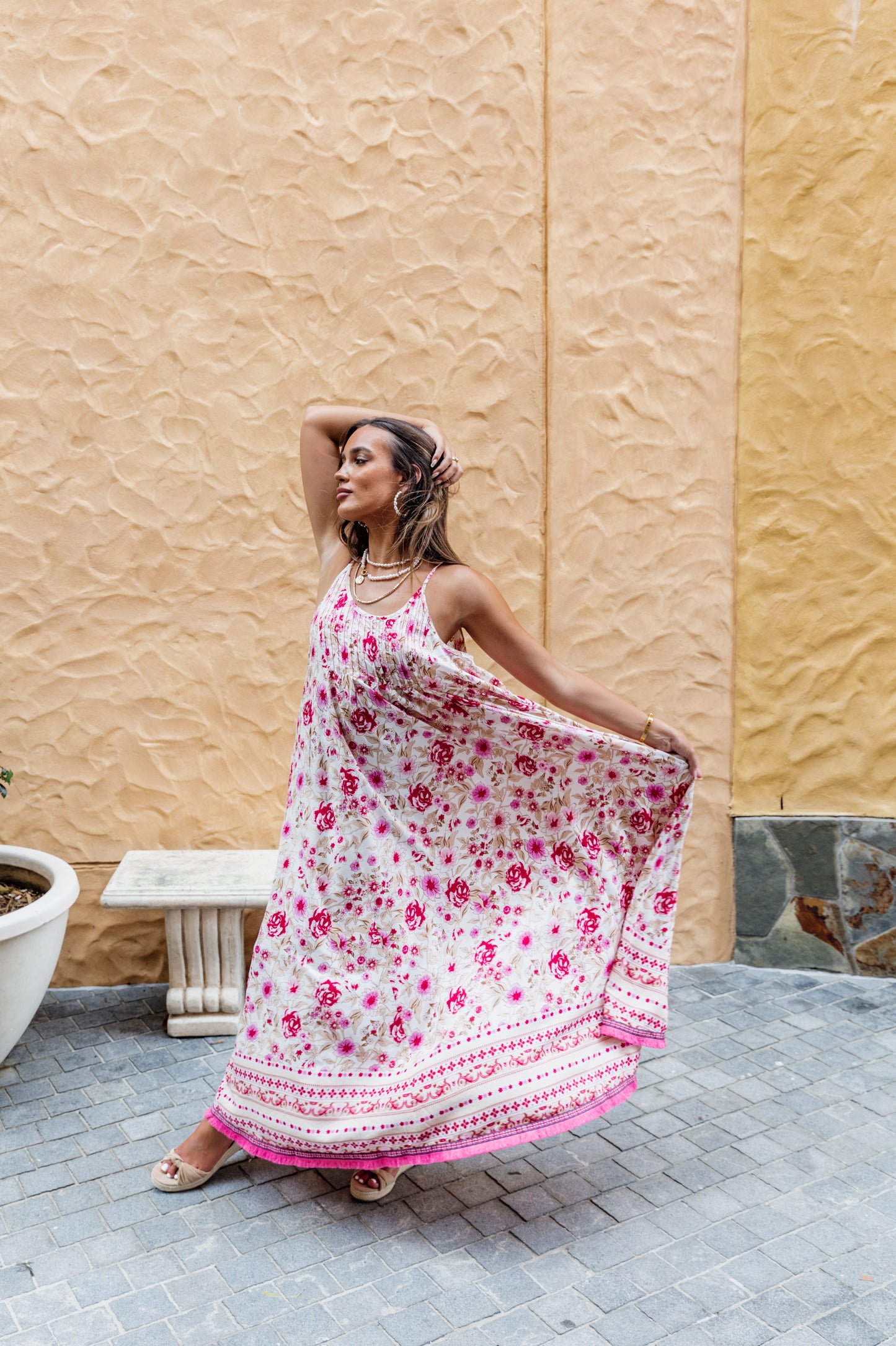 Carissa Maxi Dress - Florence Pink