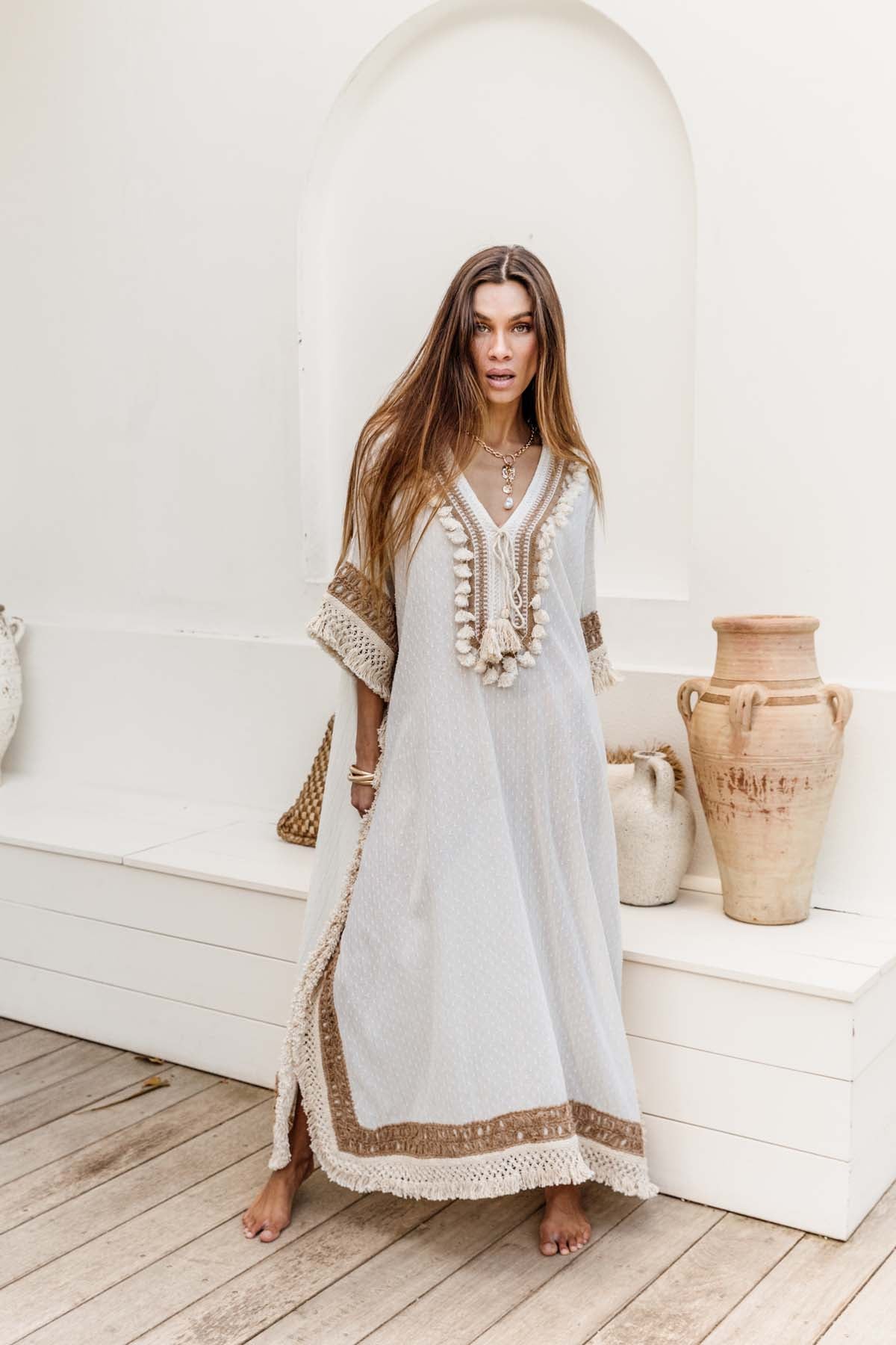 Lordes Kaftan Dress Long