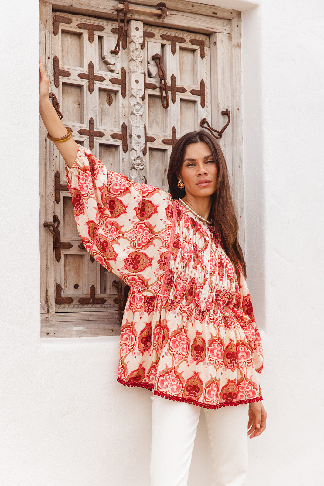 Lucas Top in Khalifa Print