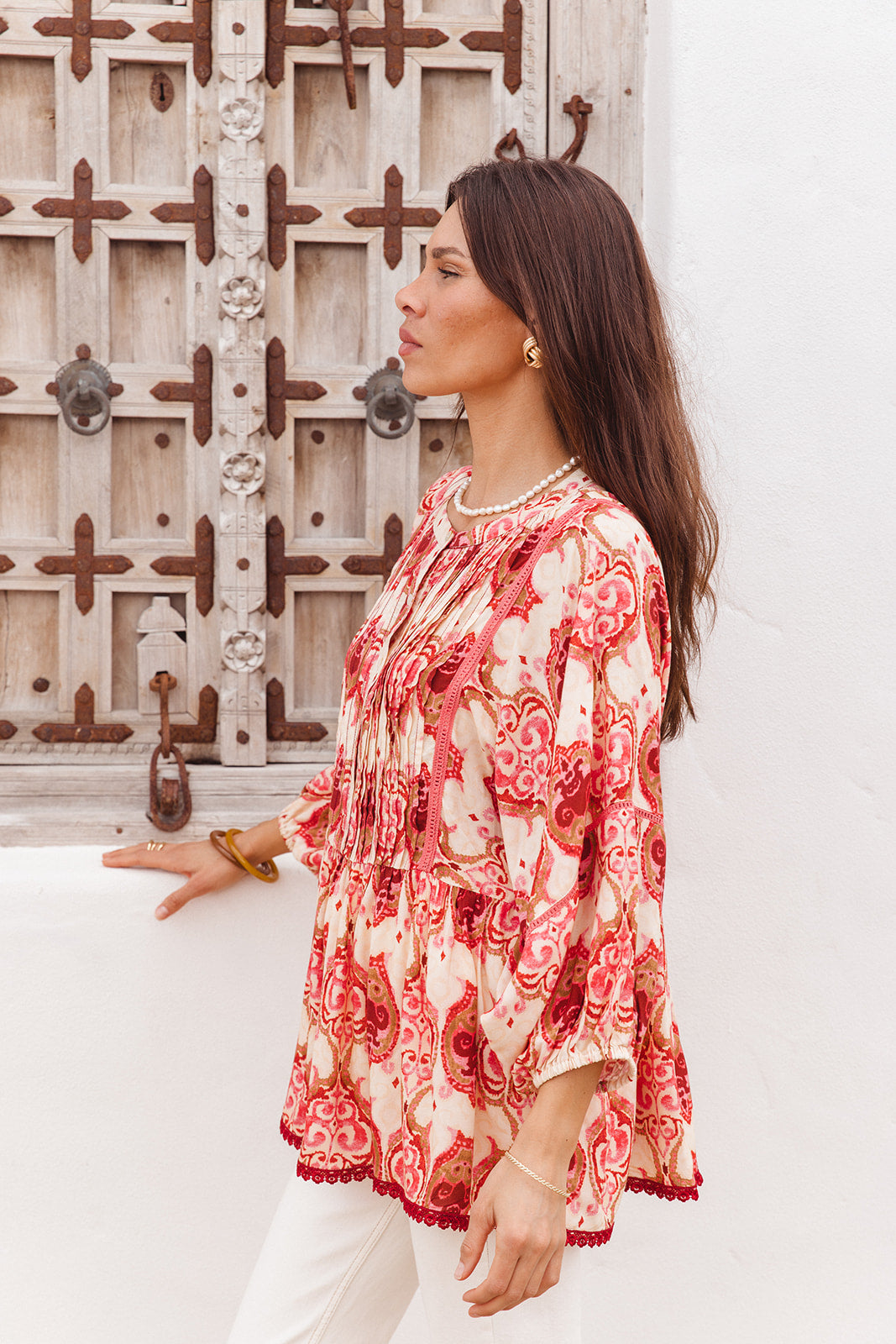 Lucas Top in Khalifa Print