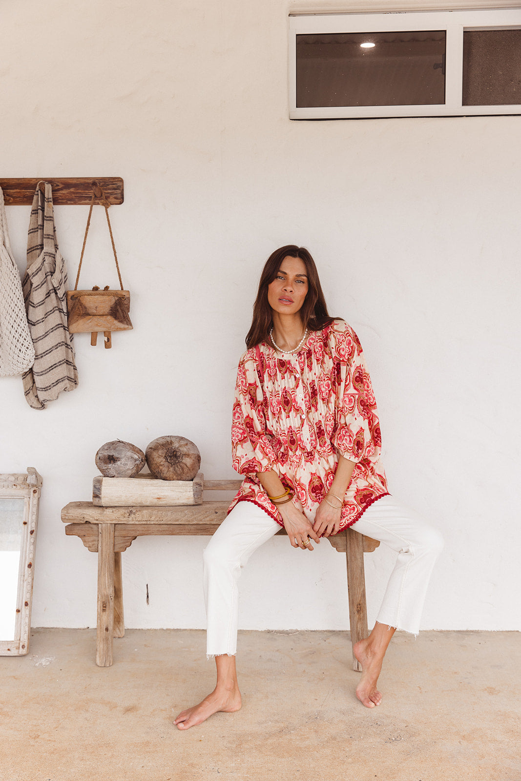 Lucas Top in Khalifa Print