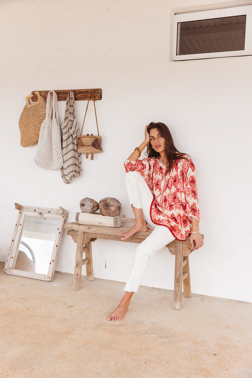 Lucas Top in Khalifa Print