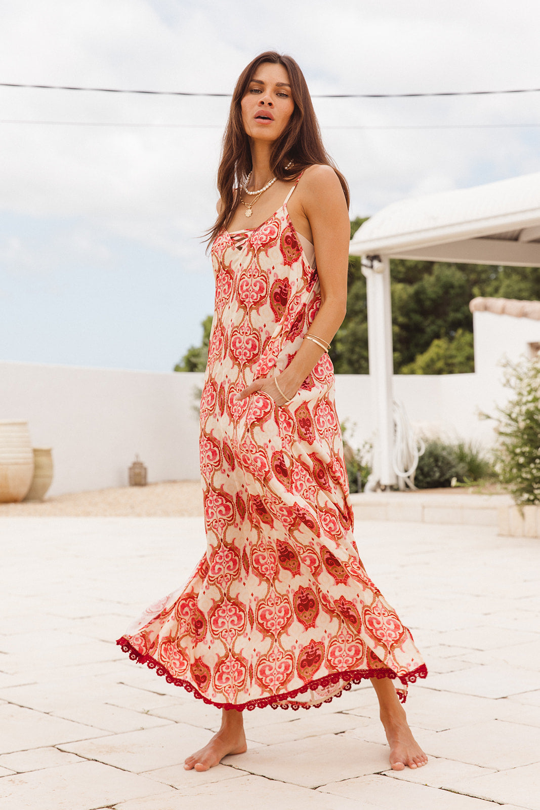 Leo Maxi Dress in Khalifa Print