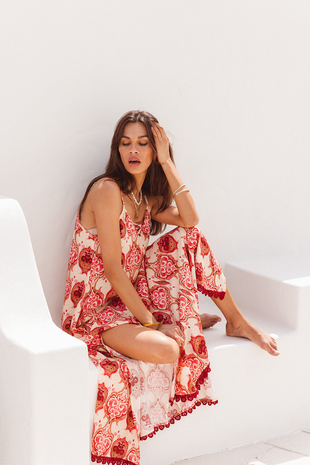 Leo Maxi Dress in Khalifa Print