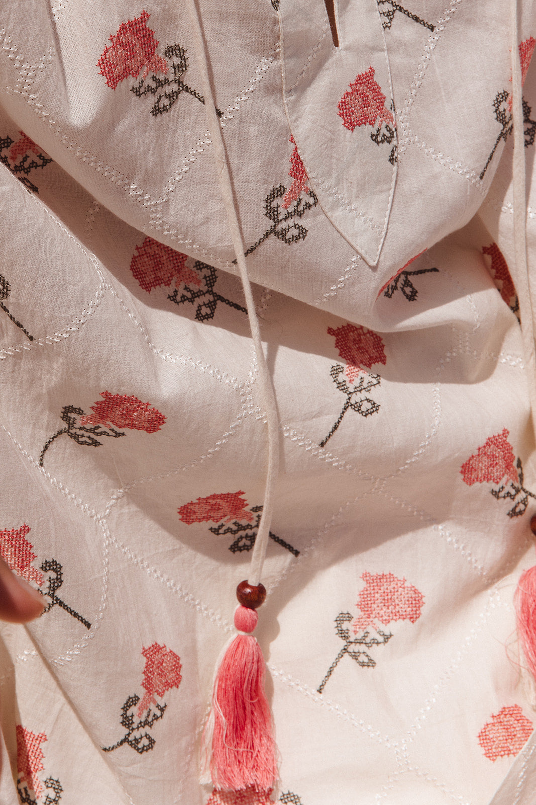 Santorini Top in Desert Roza Print