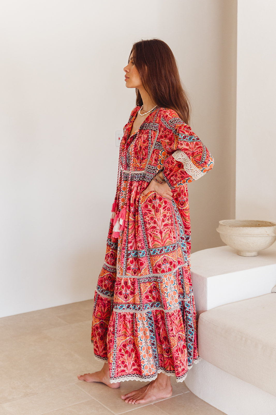 Boho Maxi in Temple Print