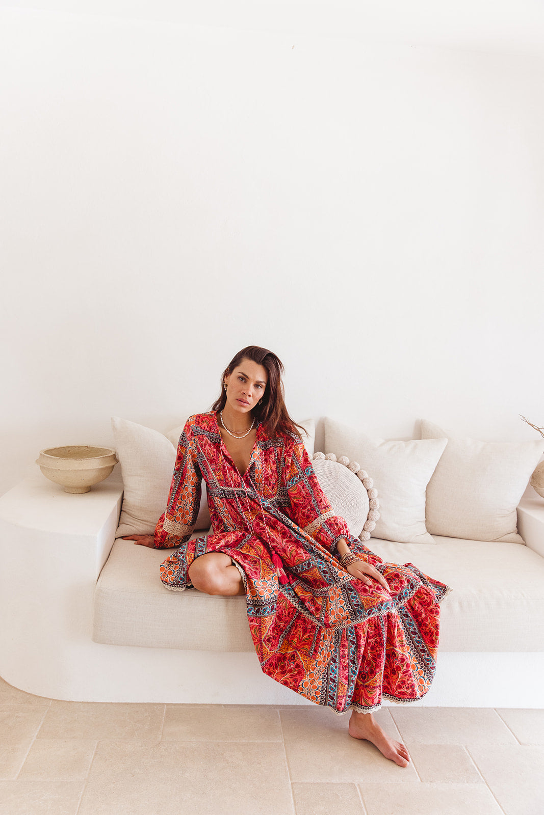 Boho Maxi in Temple Print