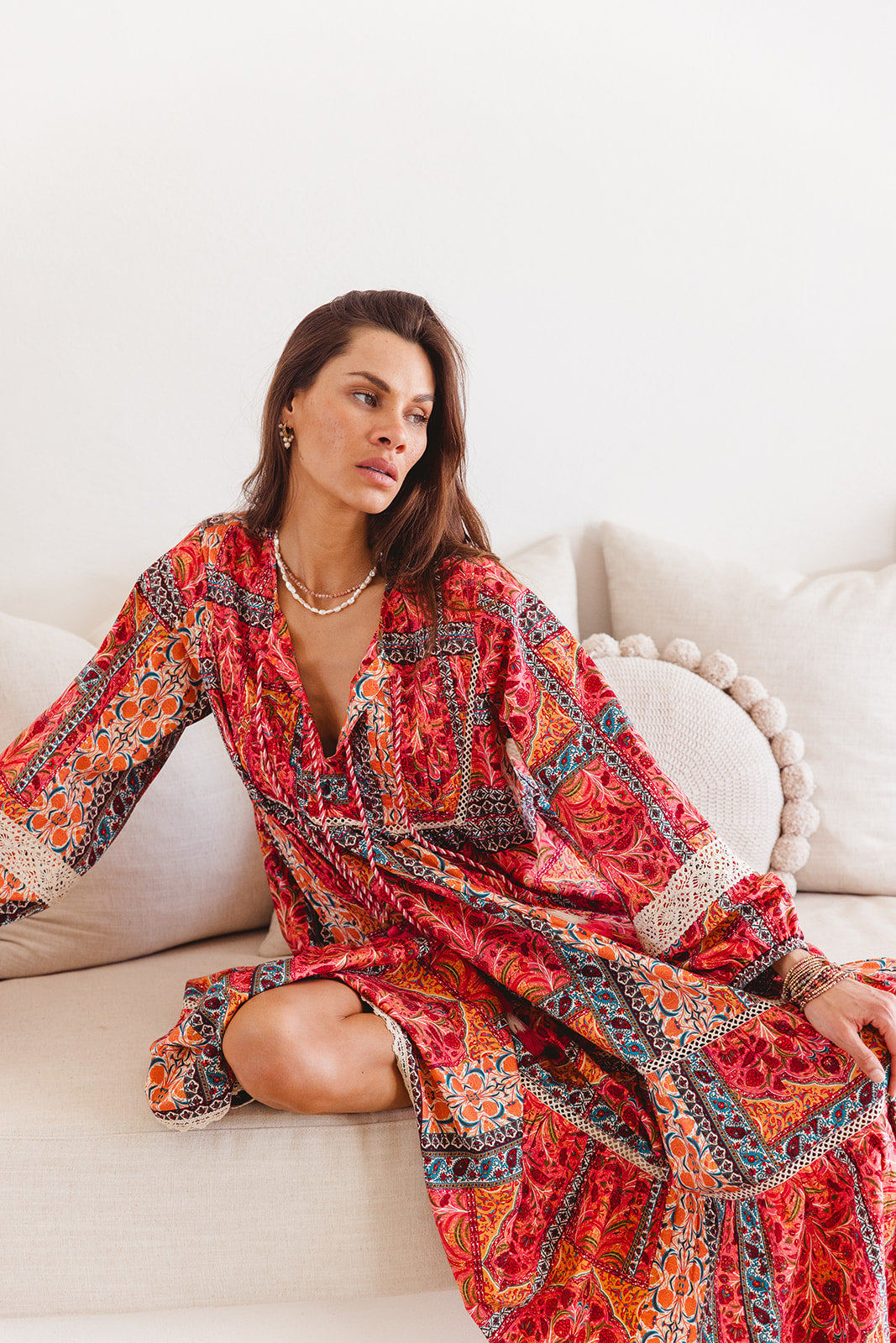 Boho Maxi in Temple Print