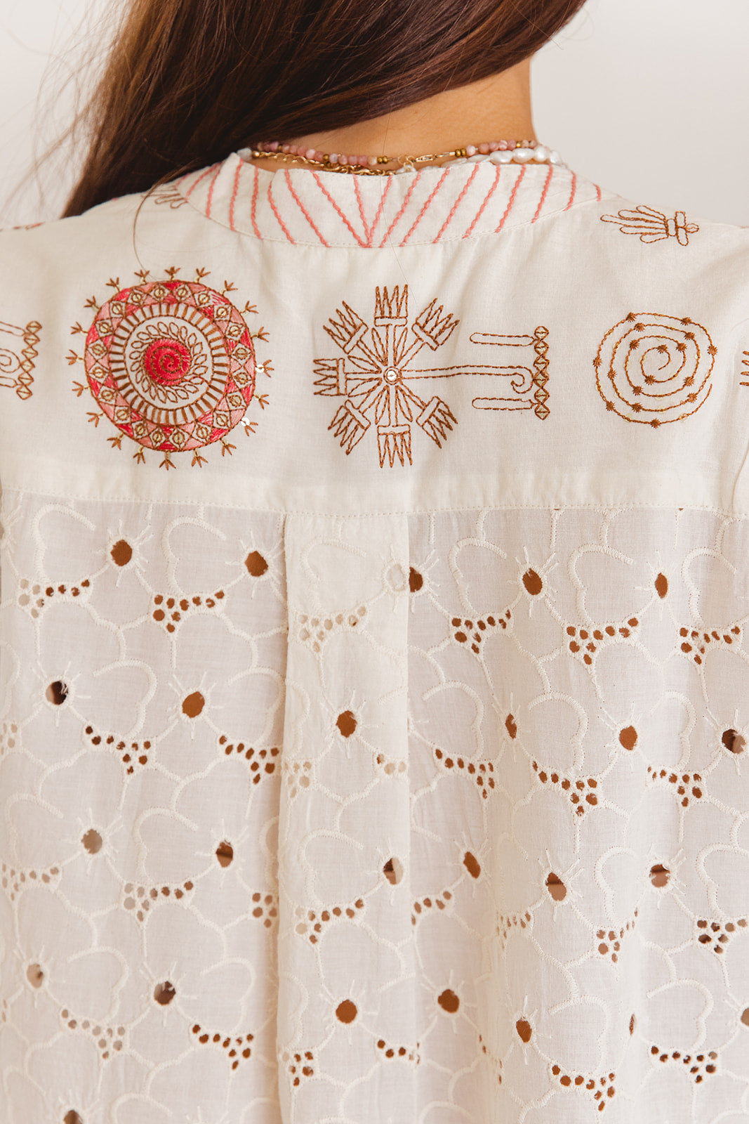 Biba Dress in Temple Embroidery