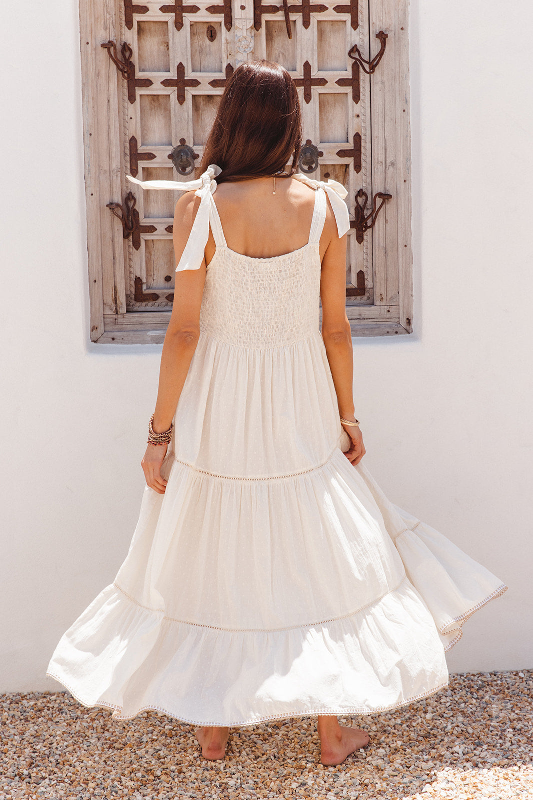Dorris Dress in Cotton Boblin