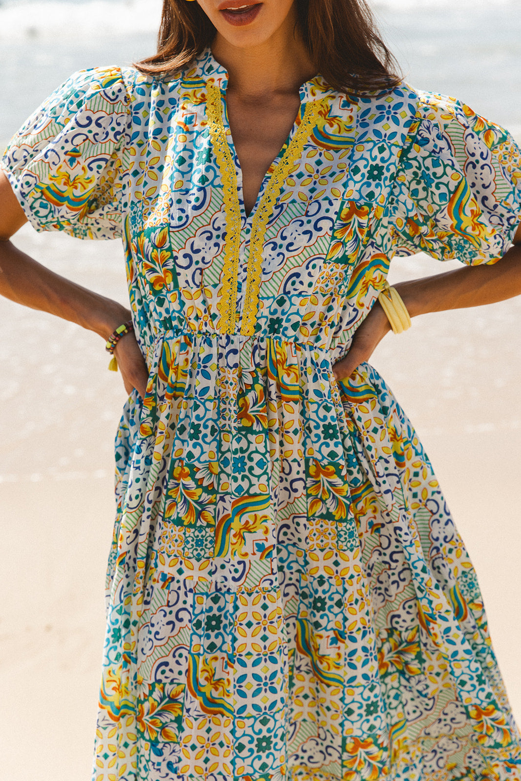 Kiama Dress - Dolce Amalfi Patch Print