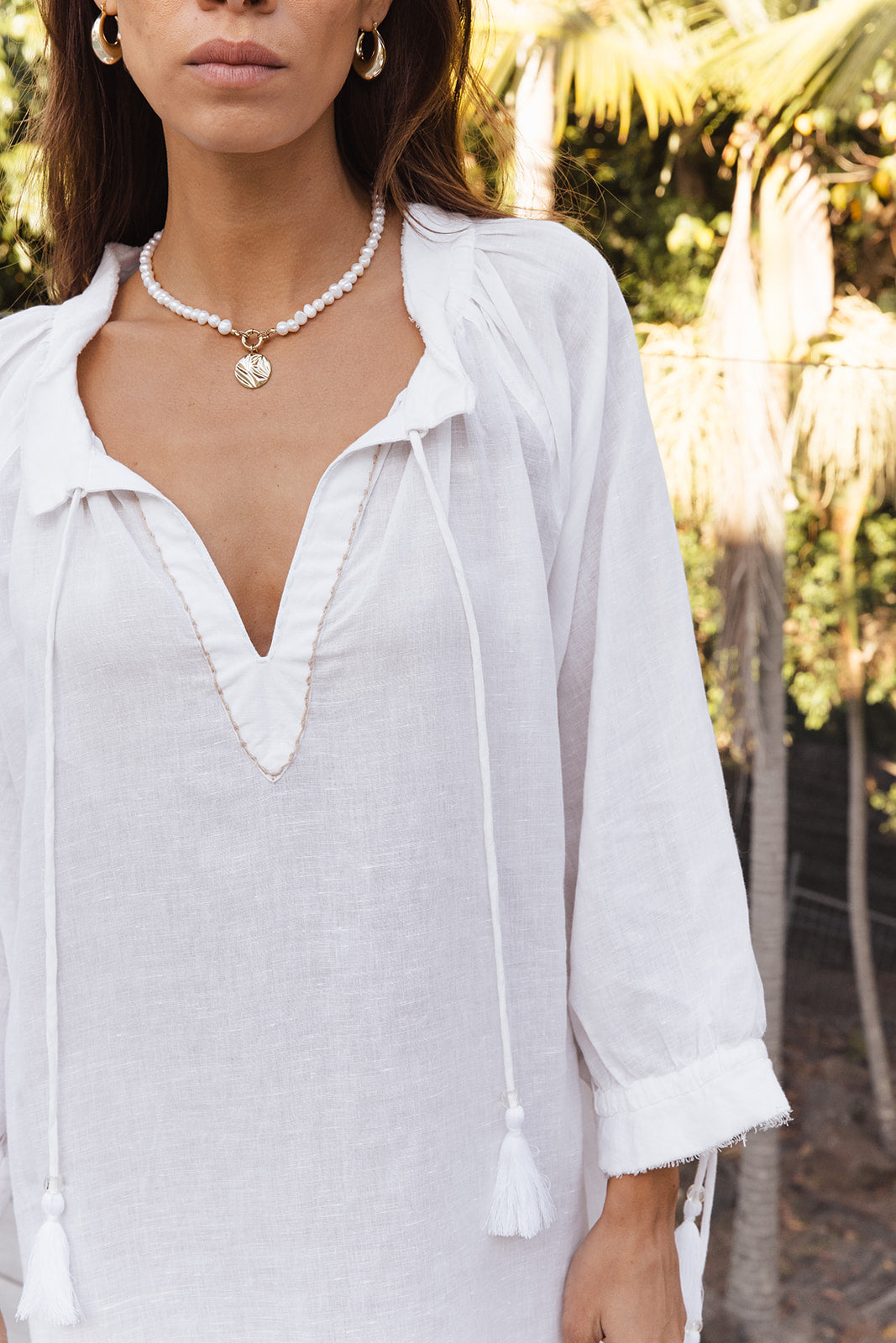 Santorini Dress - White