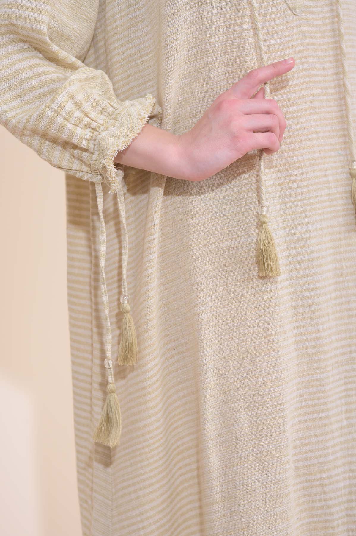 Santorini Dress - Sandy Pebble Stripe