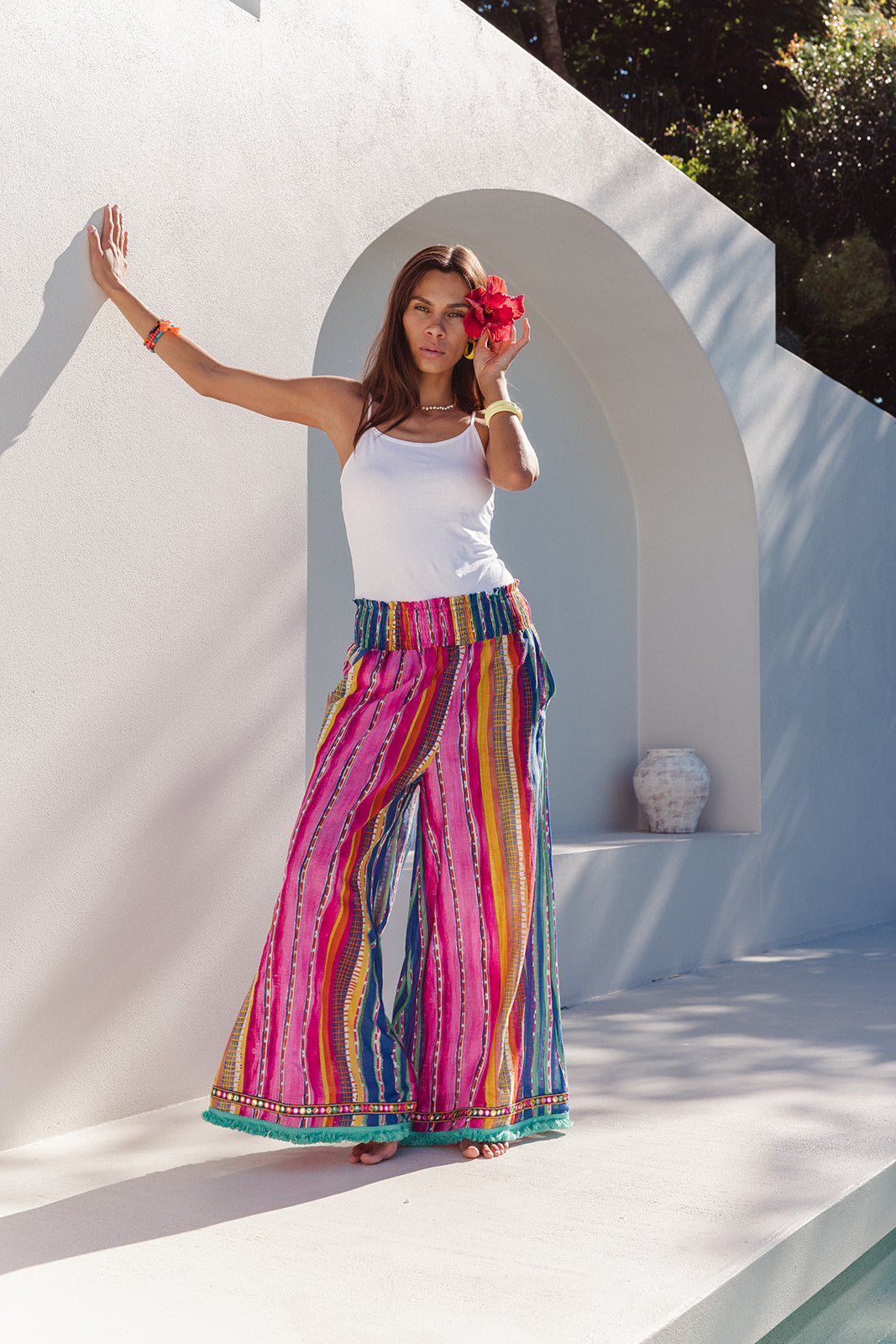 Palmas Pants - Calypso Stripe