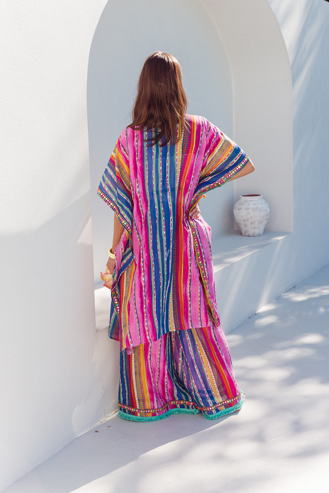 Fortuna Kaftan - Calypso Stripe