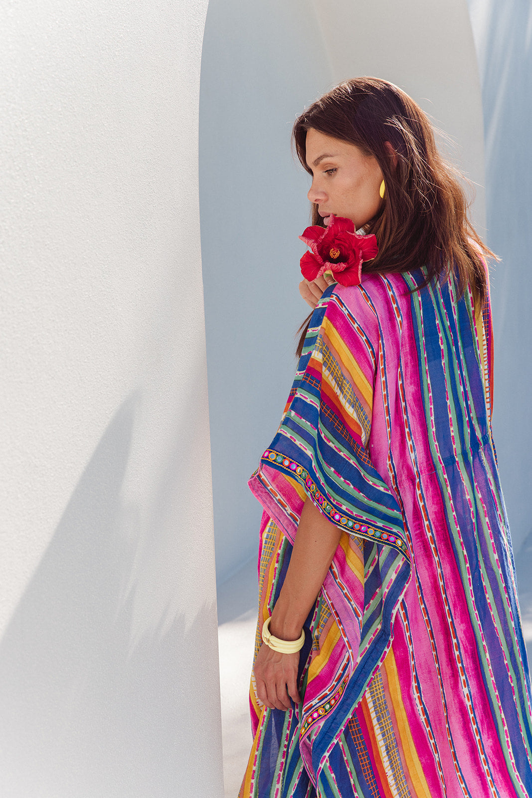 Fortuna Kaftan - Calypso Stripe