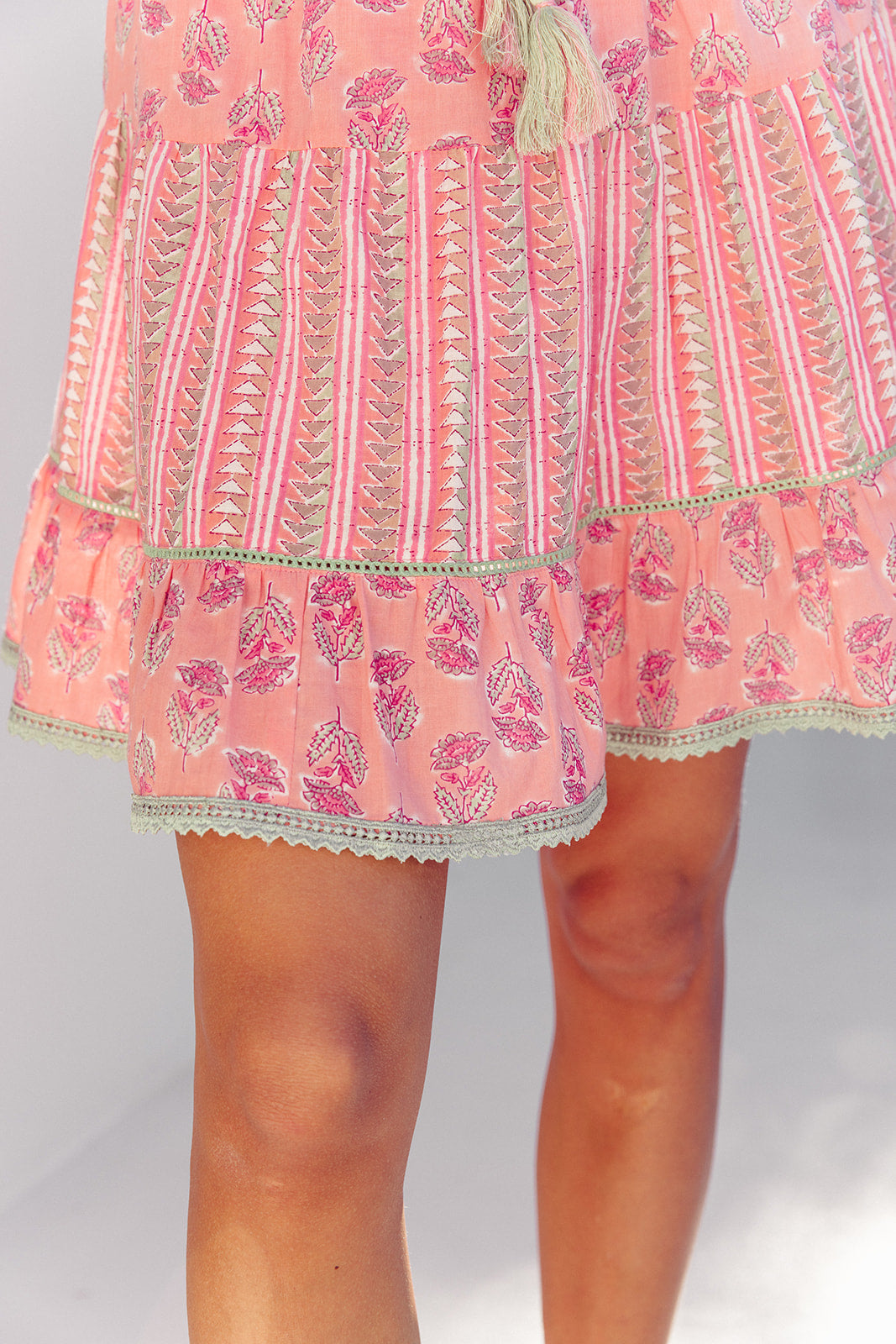 Diva Short Skirt - Summer Rose Print