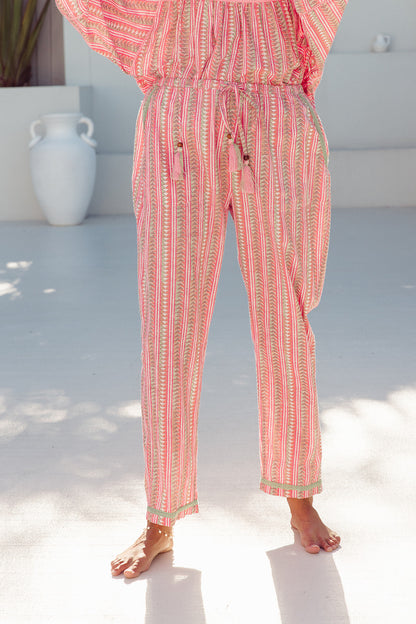 Island Pants - Summer Rose Print