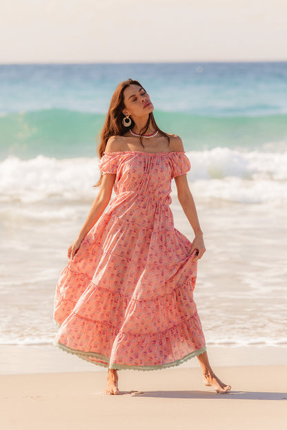 Paris Maxi - Summer Rose Print