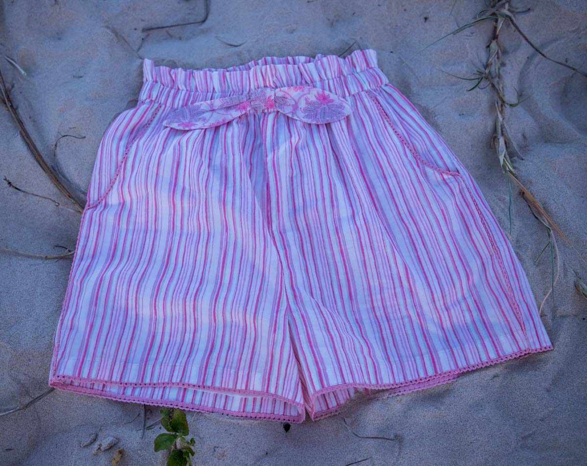 Sandy Shorts for Mamas - Pink Stripe