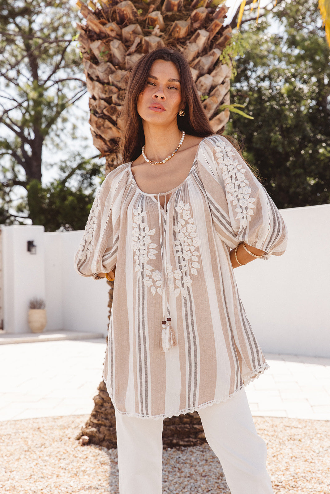 Sydney Top in Imperial Stripe