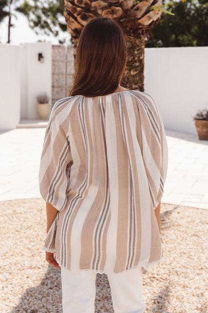 Sydney Top in Imperial Stripe