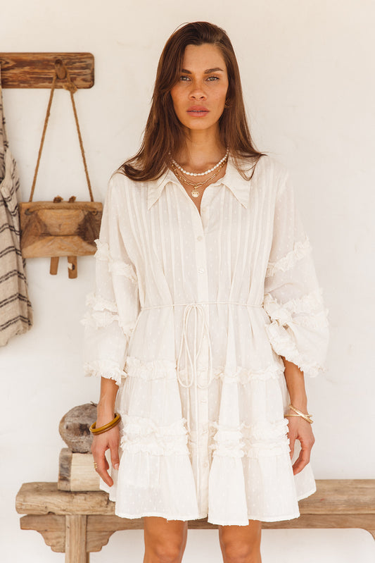 Jordan Dress in Cotton Dobby