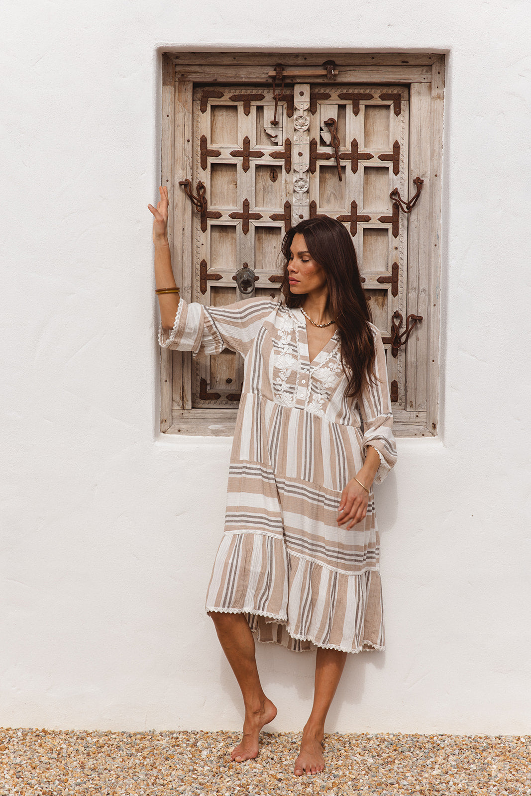 Maddison Dress in Imperial Stripe