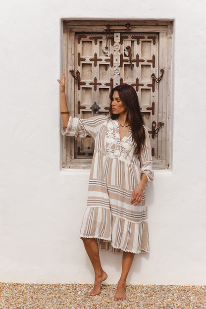 Maddison Dress in Imperial Stripe