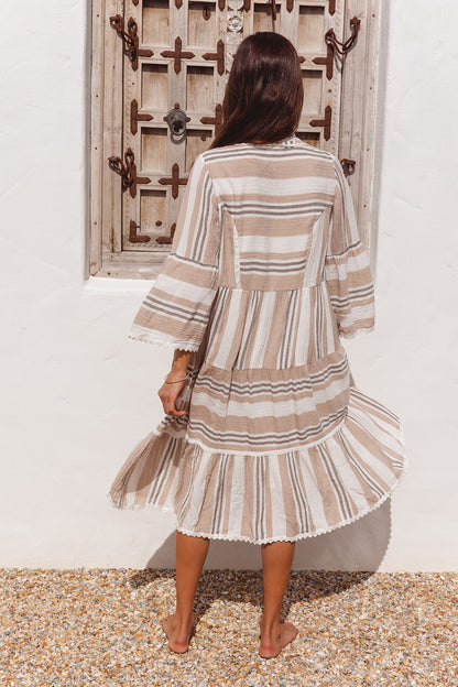 Maddison Dress in Imperial Stripe