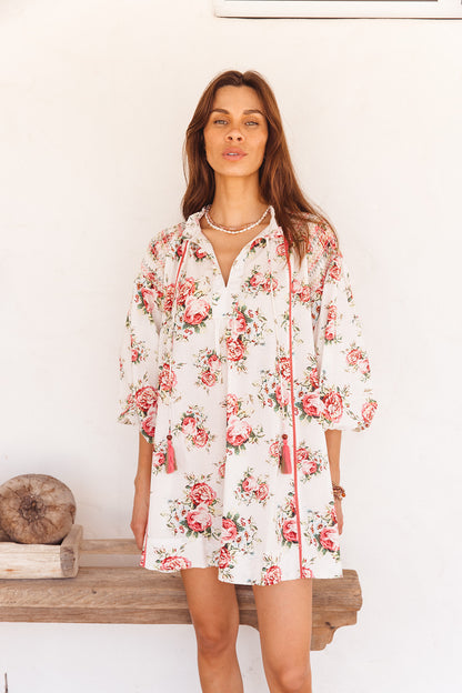 Kula Dress in Roza Flower Print