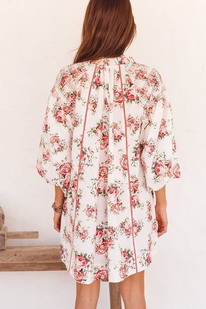Kula Dress in Roza Flower Print