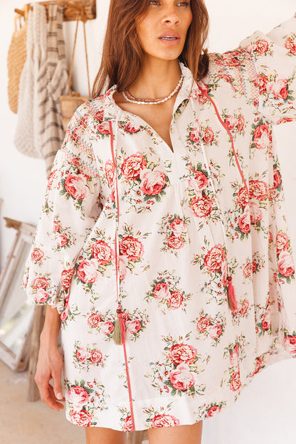 Kula Dress in Roza Flower Print