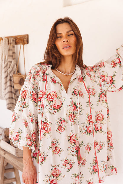 Kula Dress in Roza Flower Print