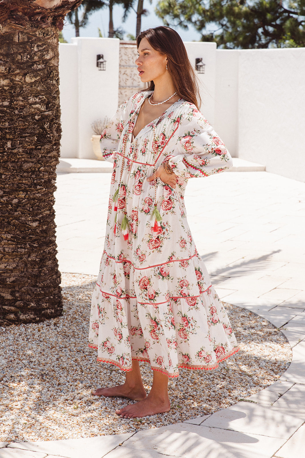 Boho Maxi in Roza Flower Print