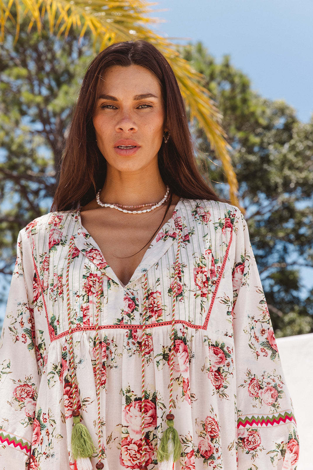 Boho Maxi in Roza Flower Print