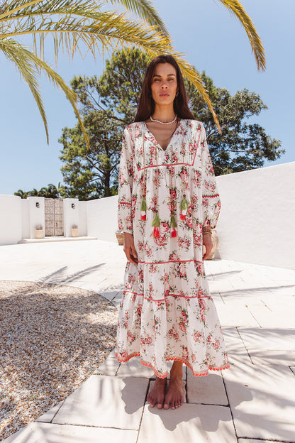 Boho Maxi in Roza Flower Print