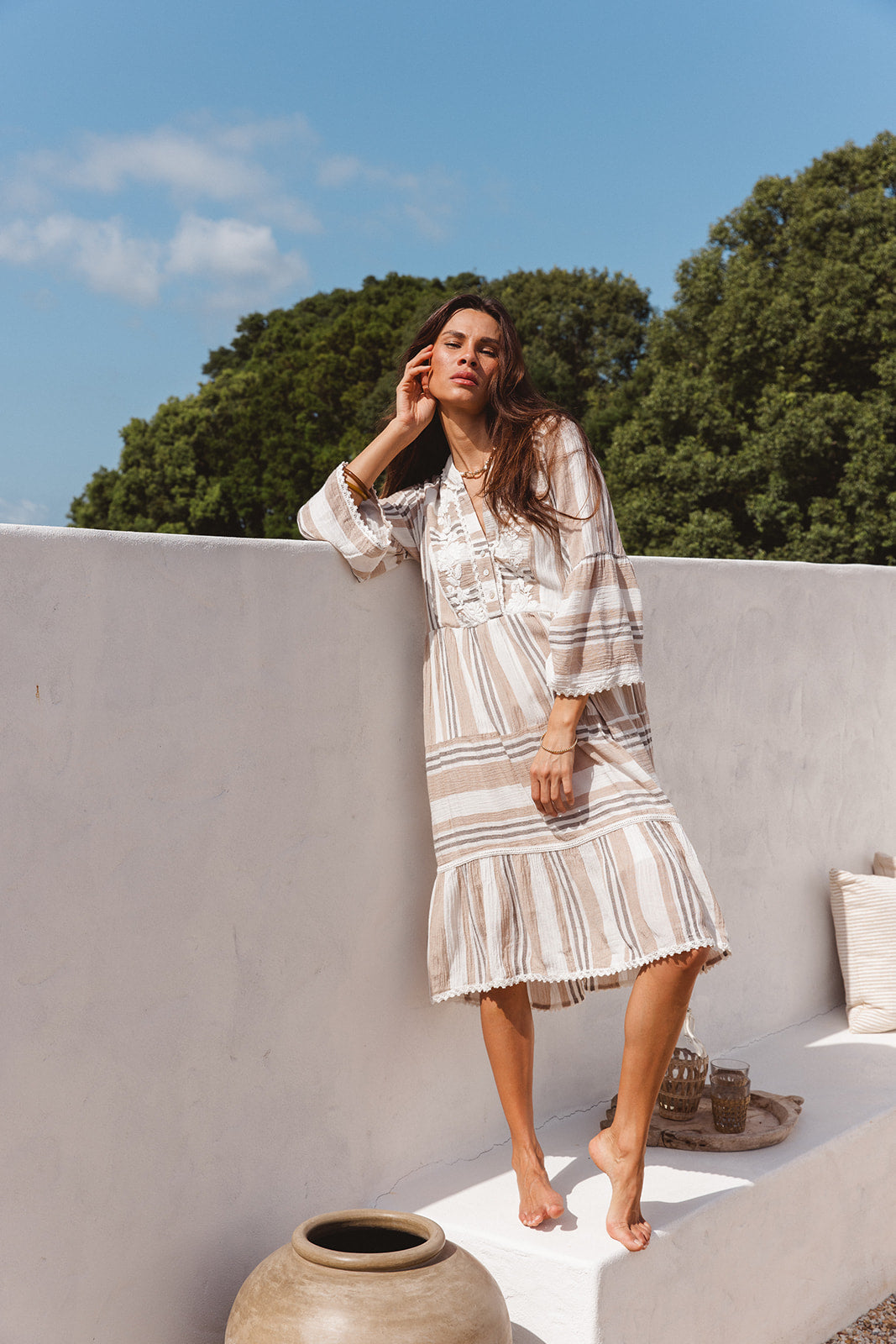 Maddison Dress in Imperial Stripe