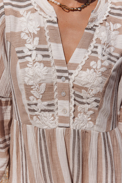 Maddison Dress in Imperial Stripe