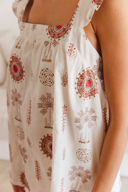 Kaya Top in Temple Embroidery